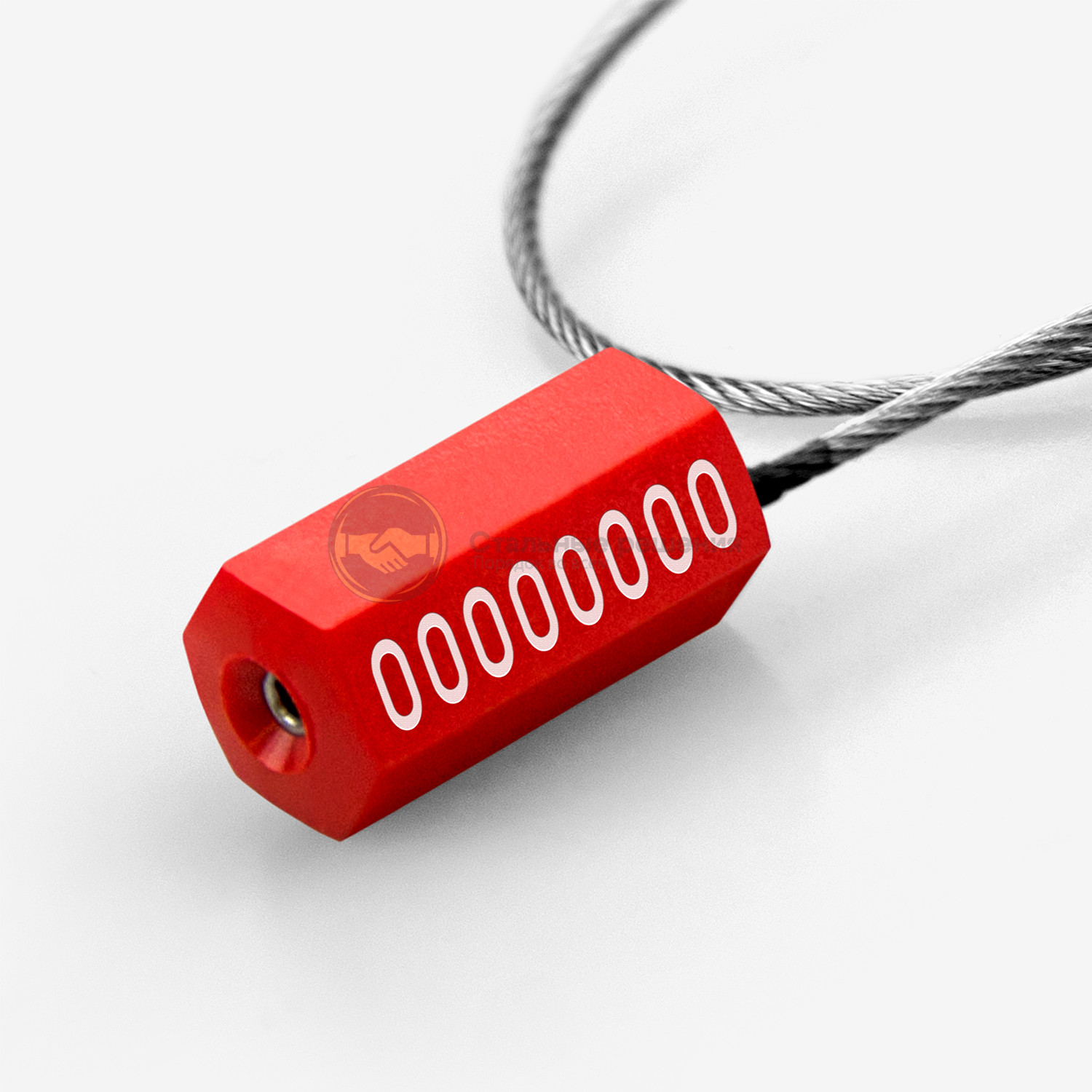 Пломба силовая Призма 1,8 300 мм цвет красный  3