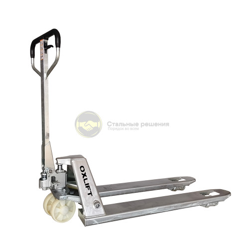 Ручная гидравлическая тележка c гальваническим покрытием OXLIFT OX25-GAL 2500 кг 1