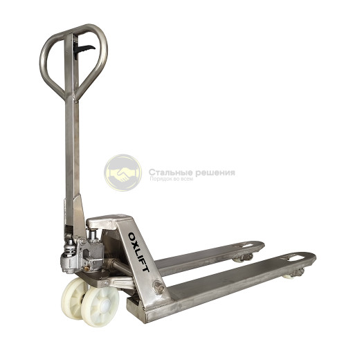 Ручная гидравлическая тележка из нержавеющей стали OXLIFT OX25-STEEL 1
